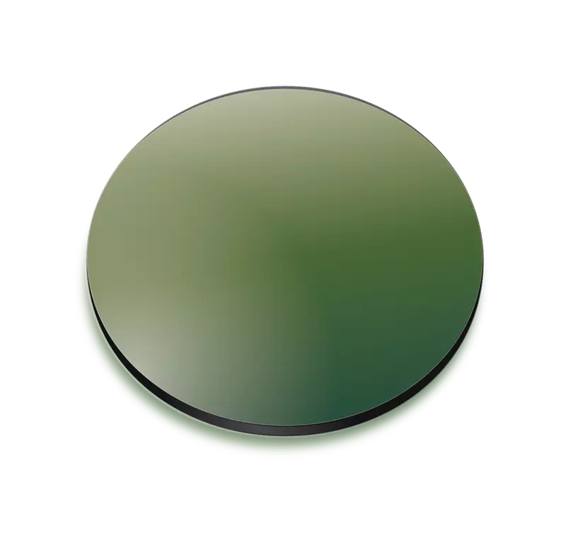 Green gradient coloured lens