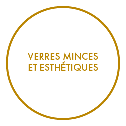 Verres minces et esthétiques