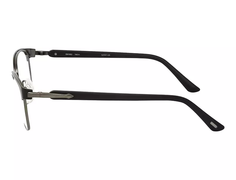 Side view of a pair of eyeglasses