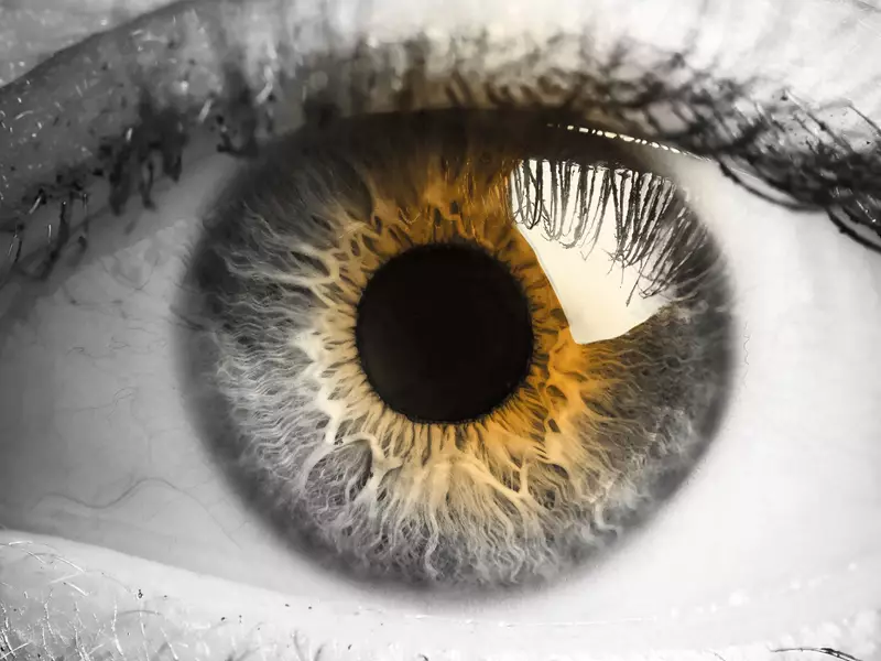 Close up image of eye ball 