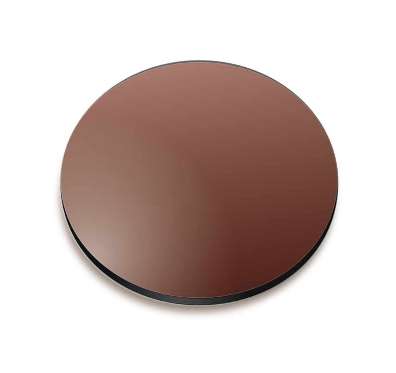Brown gradient coloured lens