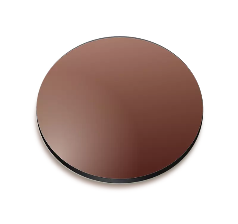 Brown gradient coloured lens