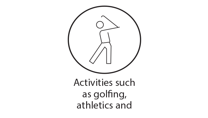 Black circle icon representing activities 