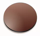 Brown tinted eyeglass lens