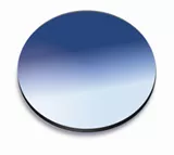 Blue tinted eyeglass lens